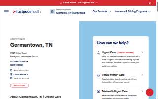 Fast Pace Health Urgent Care - Memphis - TN website