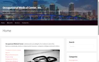 Occupational Medical Center website