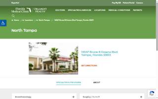 Florida Medical Clinic Orlando Health - Multi Specialty Campus website