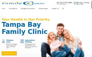 Tampa Bay Family Clinic website