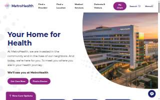 Metro Health Center For Community website