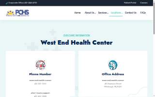 Primary Care Health Services Inc.: West End Health Center website