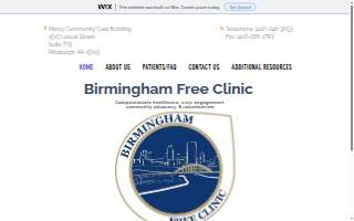 Birmingham Free Clinic website