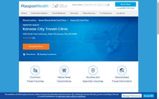 Passport Health Kansas City Travel Clinic website