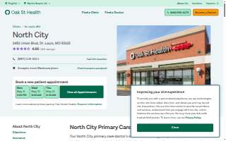 Oak Street Health North City Primary Care Clinic website