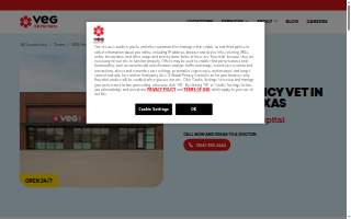 Veterinary Emergency Group of Houston website