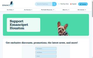Emancipet of Houston website