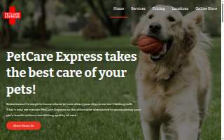 Petcare Express website