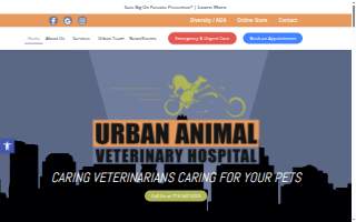 Heights Veterinarian - Urban Animal Veterinary Hospital website