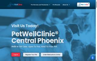 PetWellClinic - Central Phoenix website