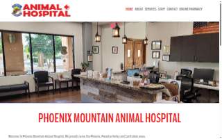Phoenix Mountain Animal Hospital website
