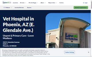 Lovet Pet Health Care - Madison website