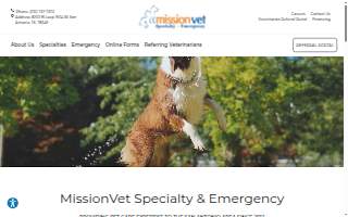 MissionVet Specialty & Emergency website