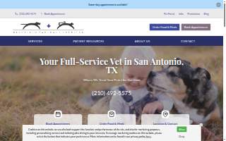 Deerfield Animal Hospital website
