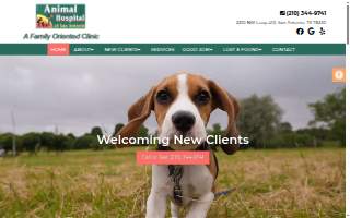 Animal Hospital of San Antonio website