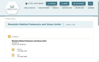 Mountain Medical Pulmonary Center website