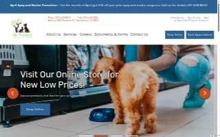 St. Francis Veterinary Hospital website