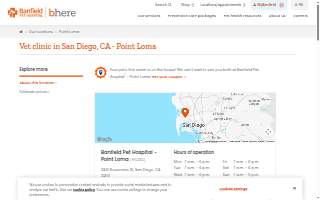 Banfield Pet Hospital of San Diego website