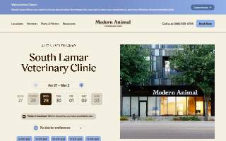 Modern Animal South Lamar website