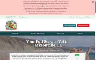 Coastal Veterinary Hospital & Pet Resort website