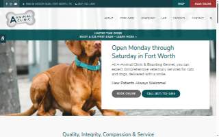 A-Animal Clinic & Boarding Kennel website