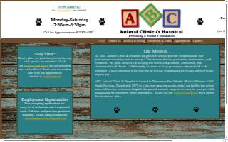 ABC Animal Clinic and Hospital website