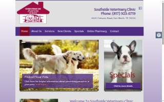 Southside Veterinary Clinic of Fort Worth website