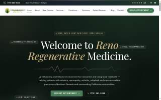 Reno Regenerative Medicine | Knee, Back & Joint Pain Clinic website