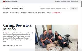 The Ohio State University Veterinary Medical Center website