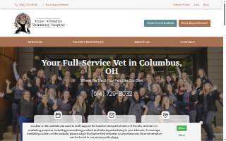 Upper Arlington Veterinary Hospital website