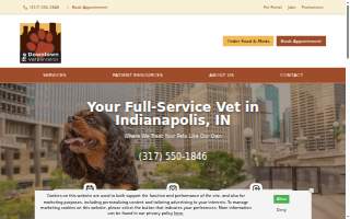 The Downtown Veterinarian website