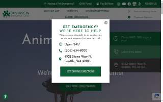 Emerald City Emergency Clinic website
