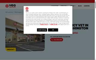 Veterinary Emergency Group of Seattle website