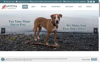 Rainier Veterinary Hospital website