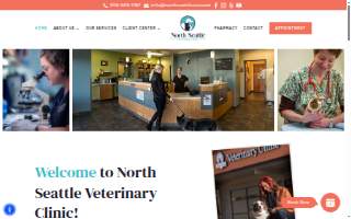 North Seattle Veterinary Clinic website