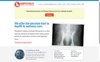 Harpeth Valley Animal Hospital website