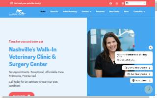 Animal House Veterinary Clinic website