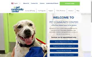 Pet Community Center website