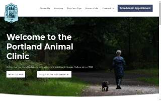 Portland Animal Clinic website