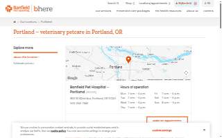 Banfield Pet Hospital of Portland website