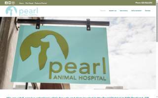 Pearl Animal Hospital website