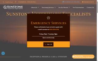 Sunstone Veterinary Specialists website