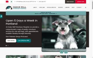Cedar Mill Veterinary Hospital website