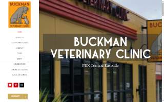 Buckman Veterinary Clinic website