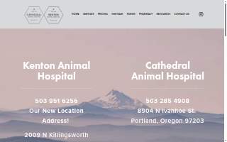 Cathedral Animal Hospital website