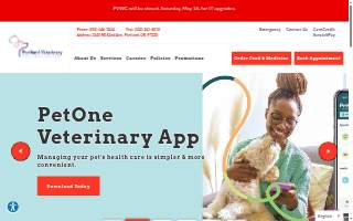 Portland Veterinary Wellness Center website