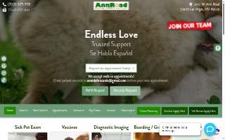 Ann Road Animal Hospital website