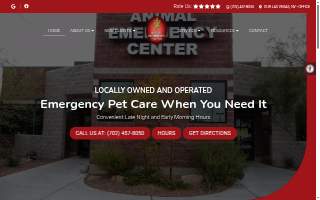 Animal Emergency Center of Las Vegas and Henderson website