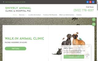 Shively Animal Clinic & Hospital website