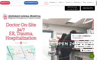 Jefferson Animal Hospital & Regional Emergency Center website